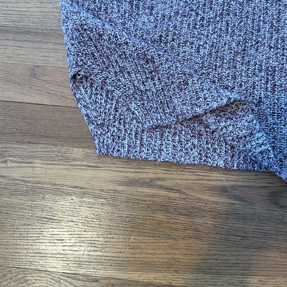 Loft maroon/white marled mock neck sweater. Size S. - Picture 7 of 10